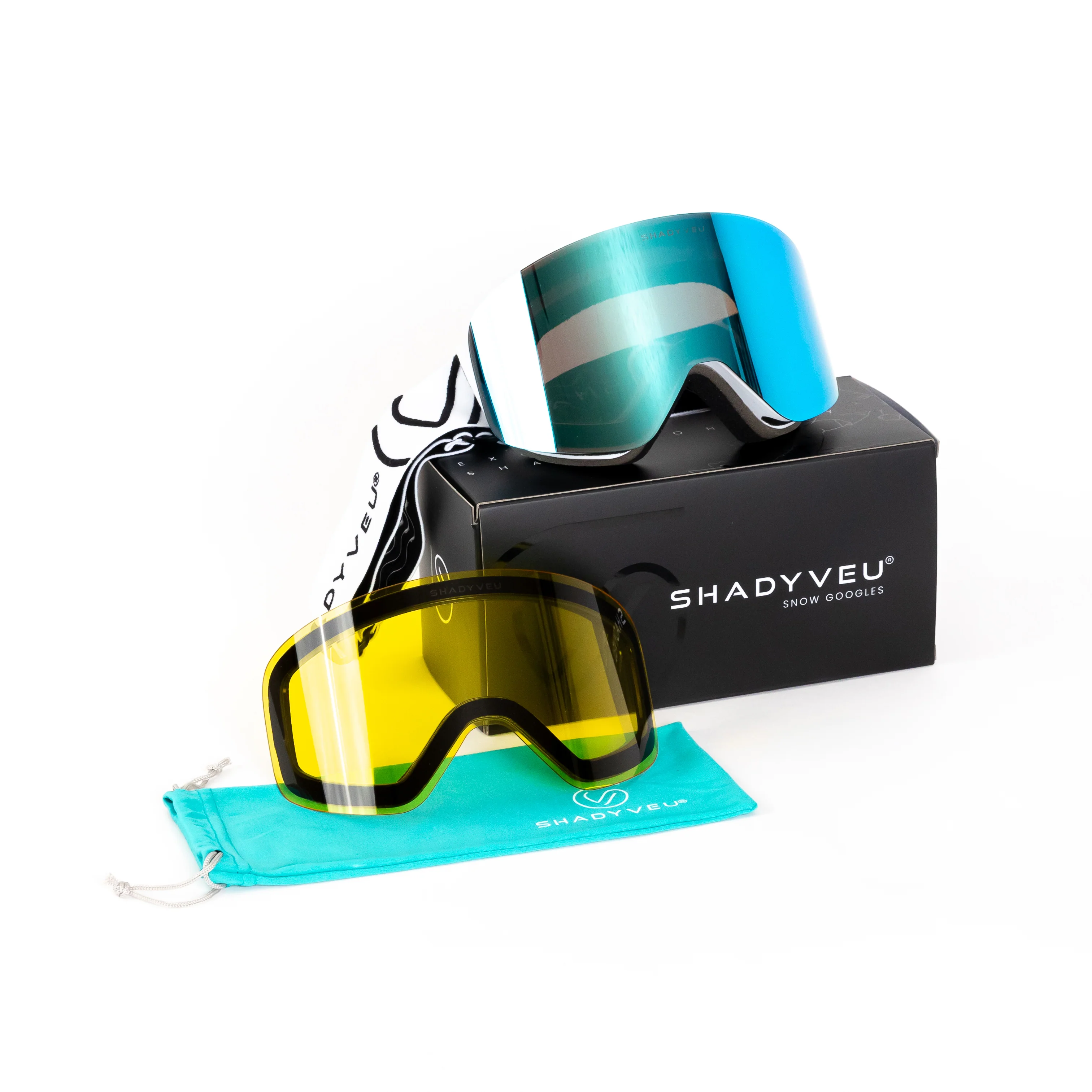 Nova Blue Blizzard Ski Snowboard Winter Sports Goggles - Image 6