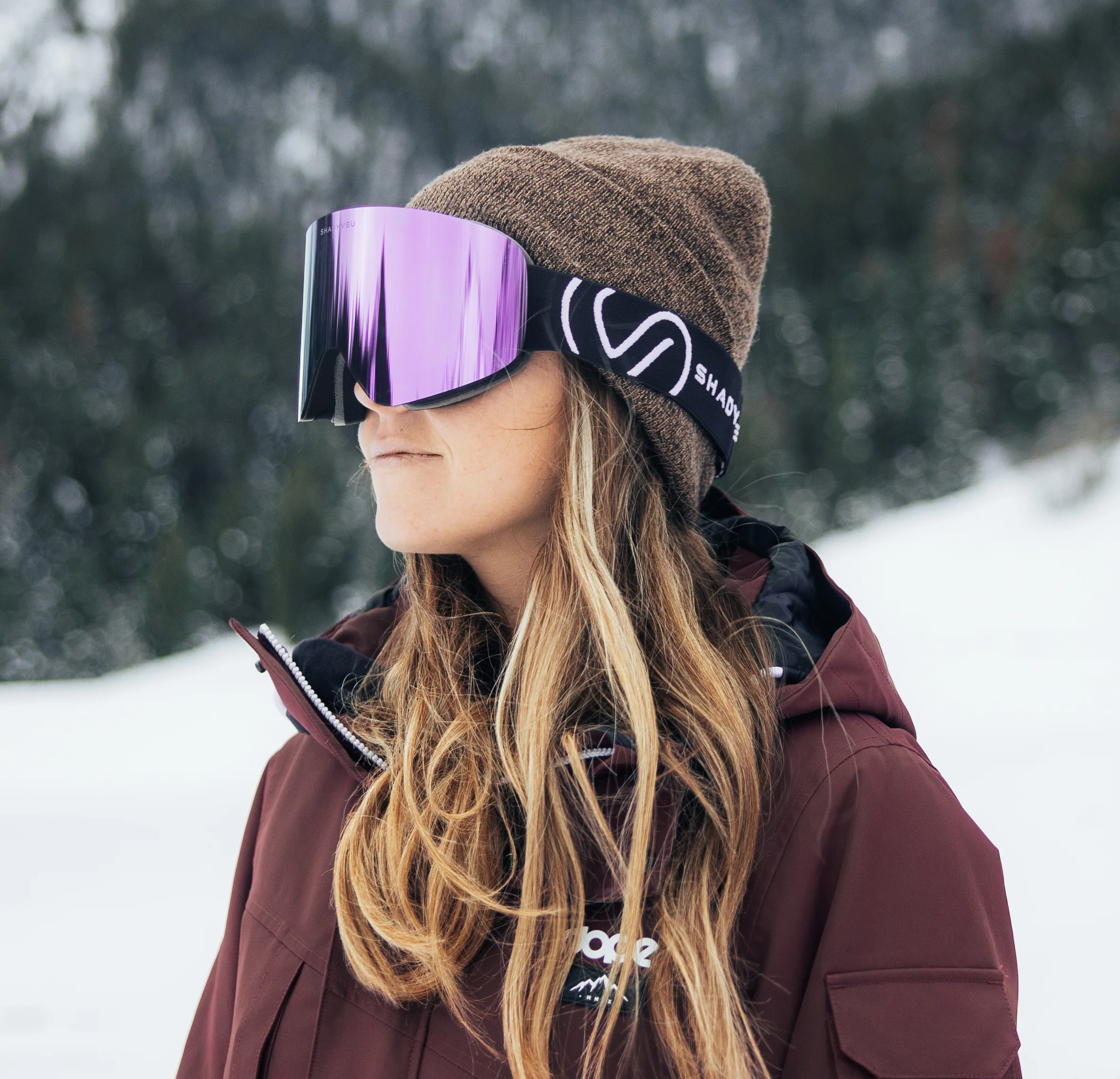 Nova Pink Peak Ski Snowboard Winter Sports Goggles - Image 9